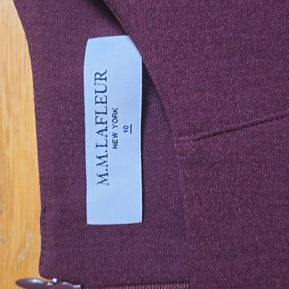 M.M. Lafleur Etsuko burgundy pocket sheath dress - Picture 5 of 6